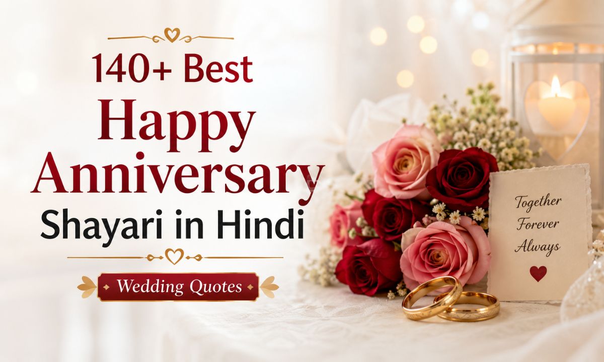 140+ Best Happy Anniversary Shayari in Hindi Wedding Quotes