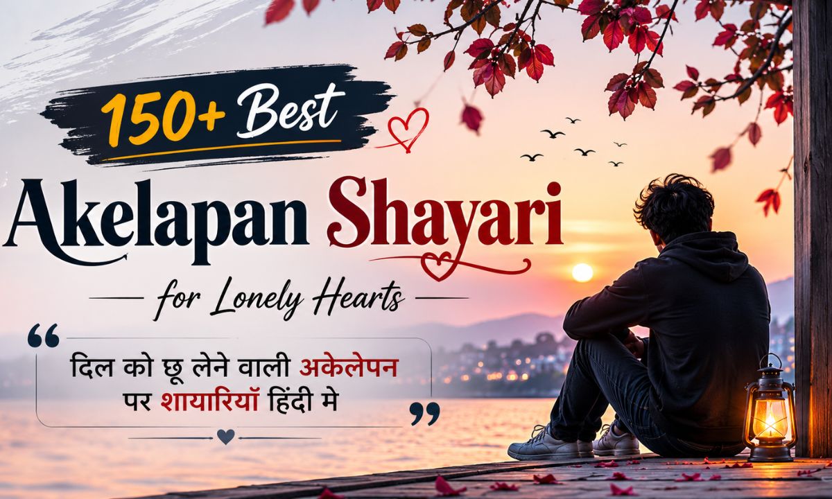 150+ Best Akelapan Shayari for Lonely Hearts - दिल को छू लेने वाली अकेलेपन पर शायरियाँ हिंदी मे
