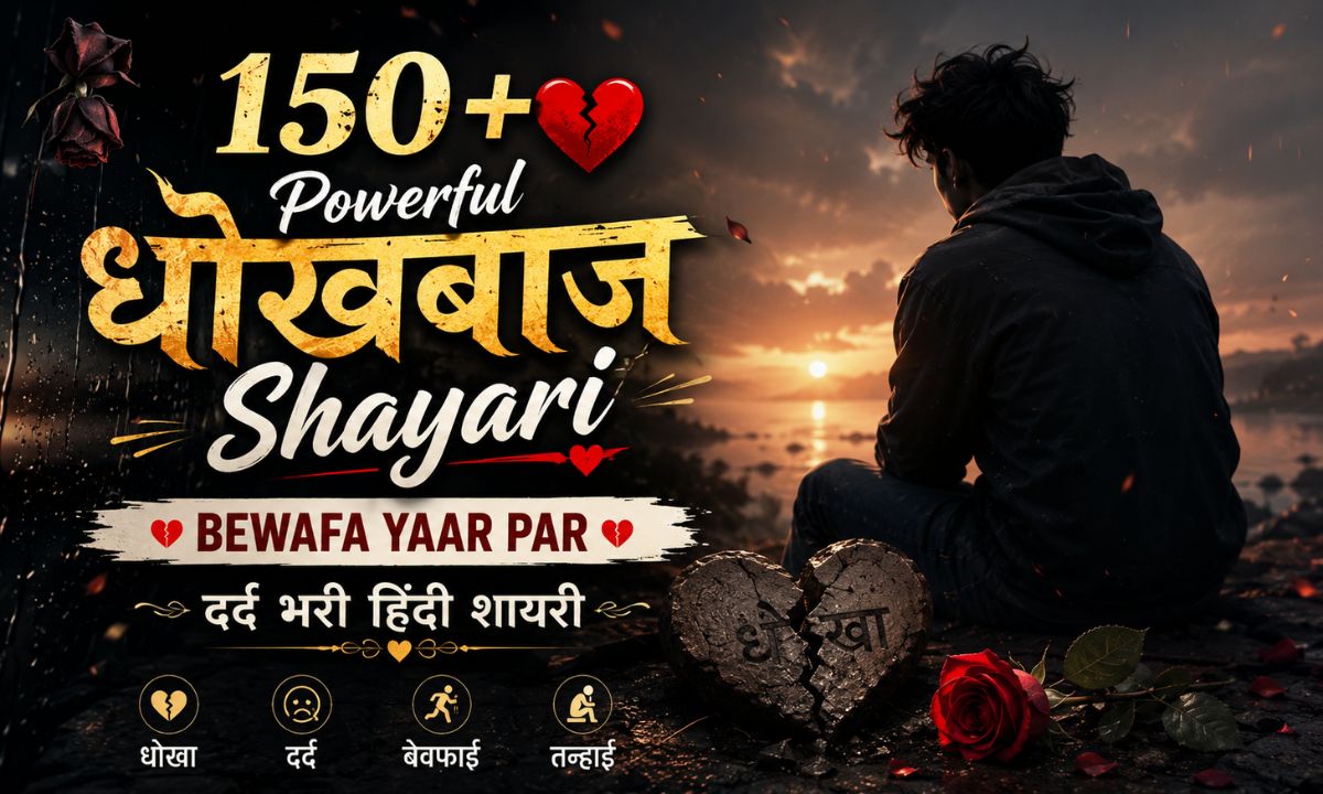 150+ Powerful Dhokebaaz Shayari — Bewafa Yaar Par Dard Bhari Hindi Shayari