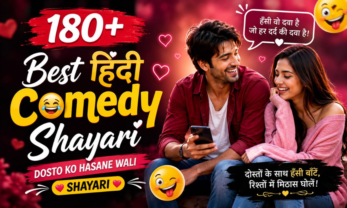 180 Best Hindi Comedy Shayari Dosto Ko Hasane Wali Shayari
