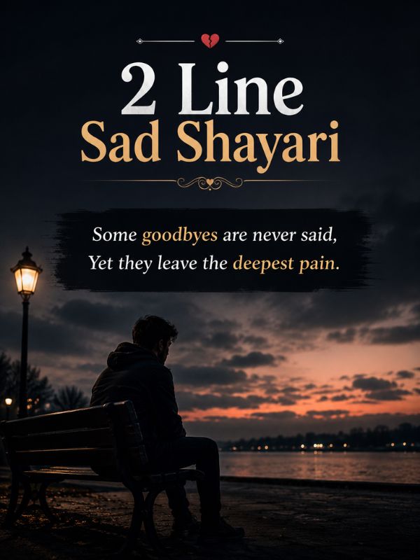 2 Line Sad Shayari in English
