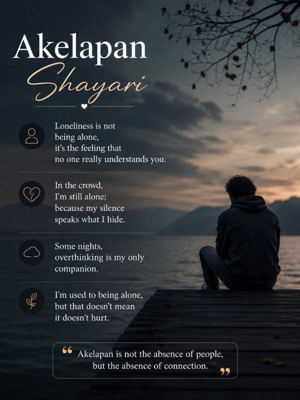 Akelapan Shayari English