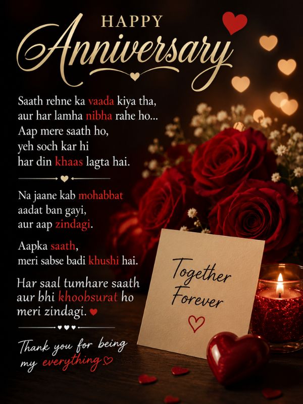 Anniversary Shayari