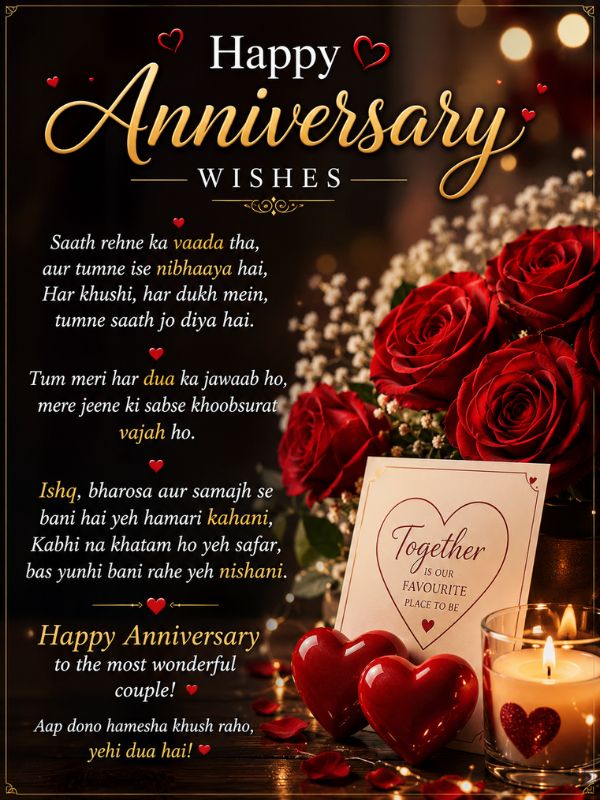 Anniversary Wishes Shayari