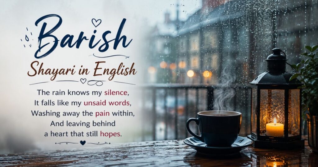 Barish Shayari in English