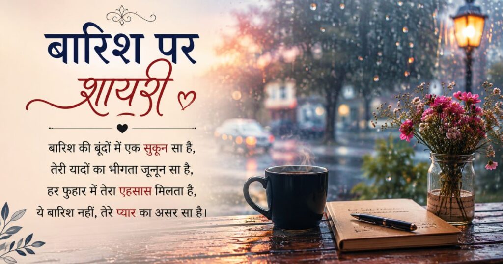Barish par Shayari