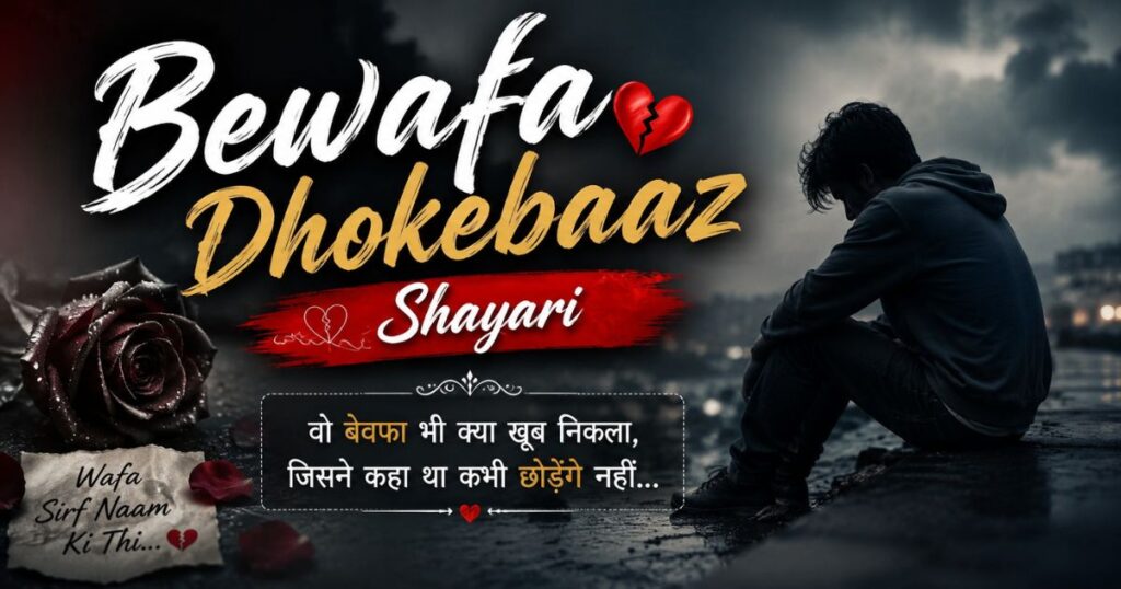 Bewafa Dhokebaaz Shayari