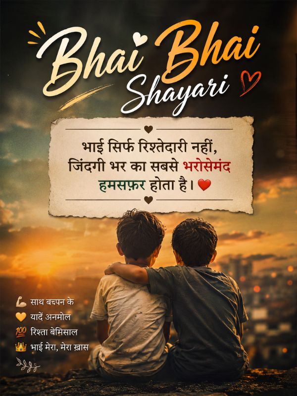 Bhai Bhai Shayari