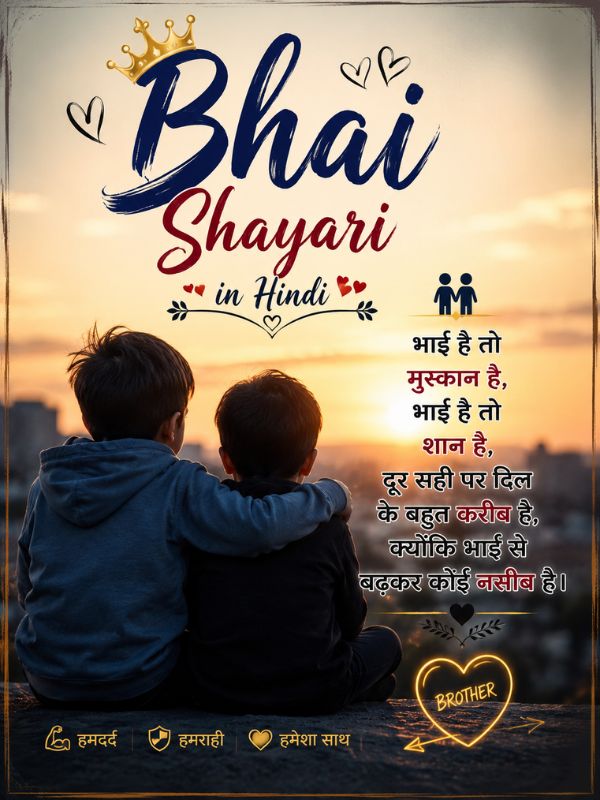 Bhai Shayari in Hindi