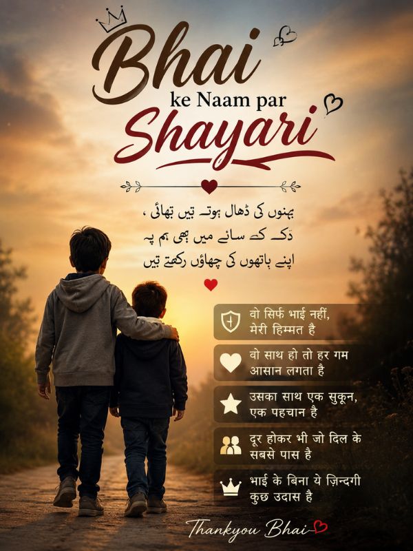 Bhai ke Naam par Shayari