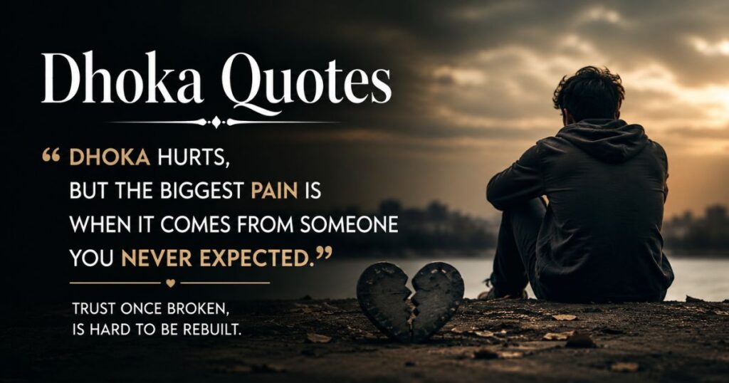 Dhoka Quotes in English