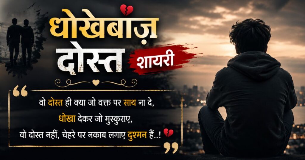 Dhokebaaz Dost Shayari in Hindi