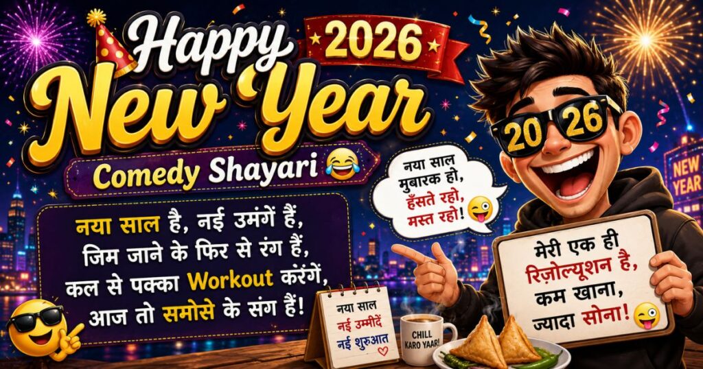 _Happy New Year Comedy Shayari