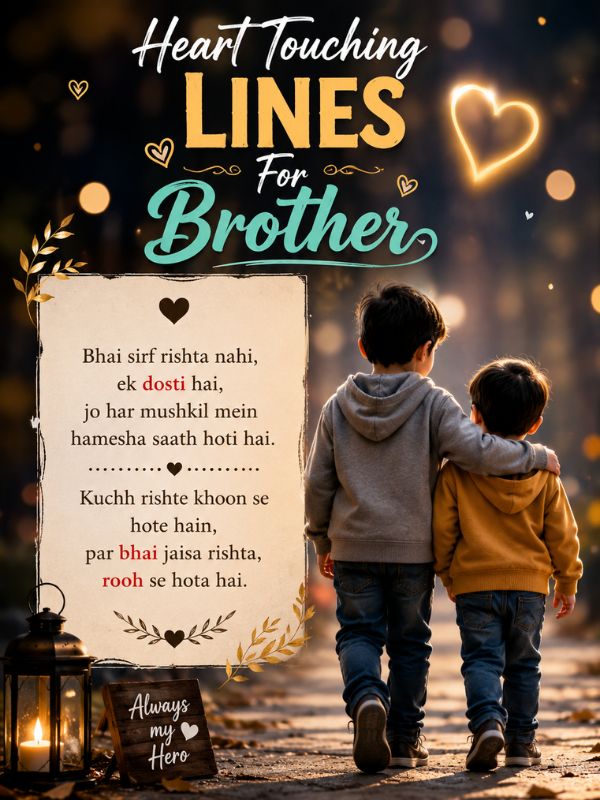 Heart Touching Lines For Brother
