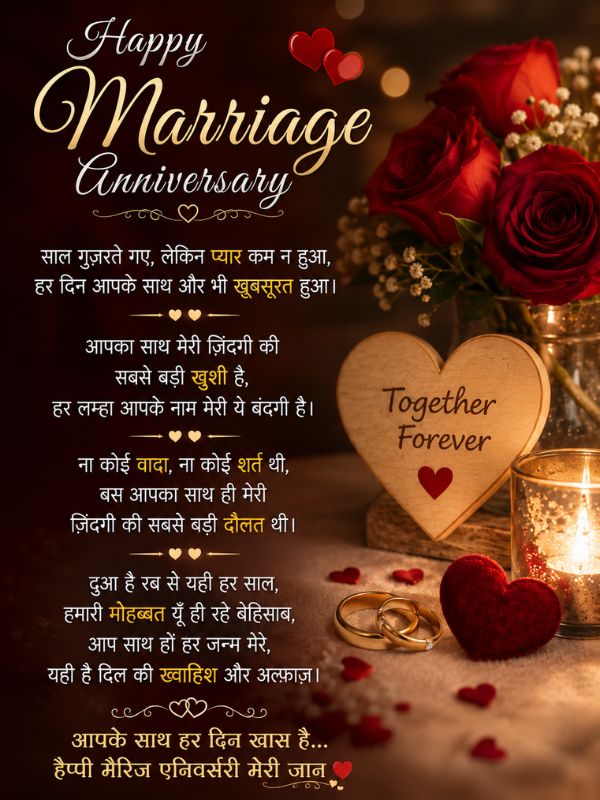 Marriage Anniversary Shayari