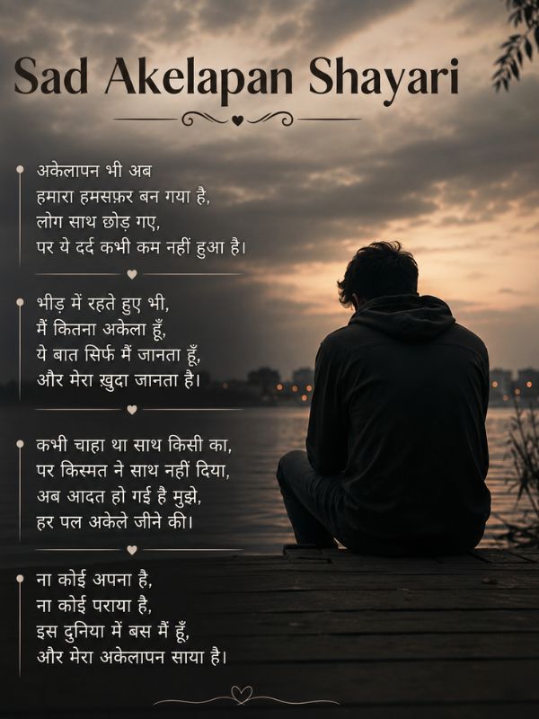 Sad Akelapan Shayari
