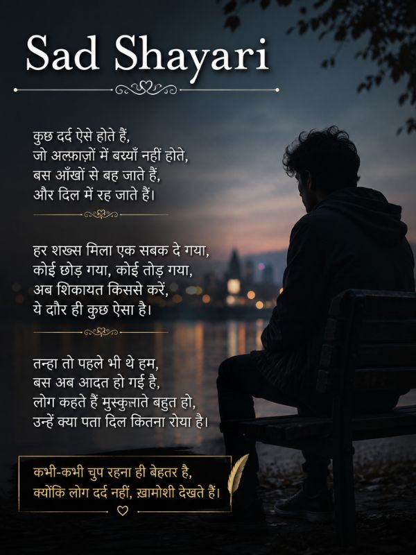 Sad Shayari in Hindi