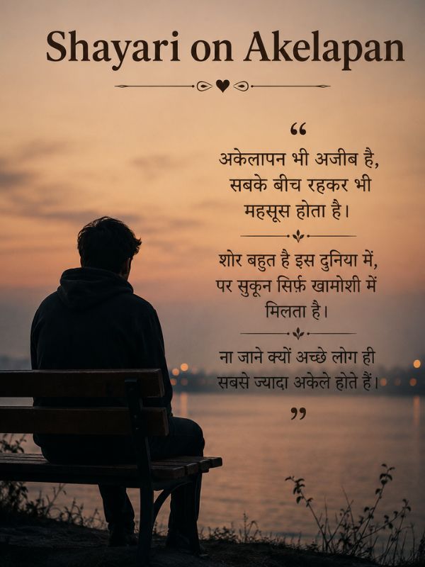 Shayari on Akelapan