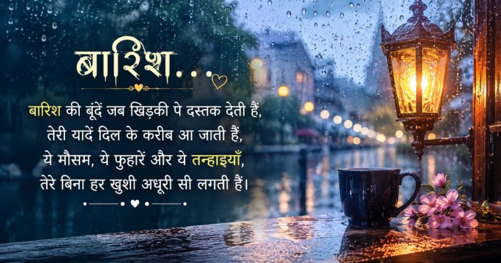 Shayari on Barish