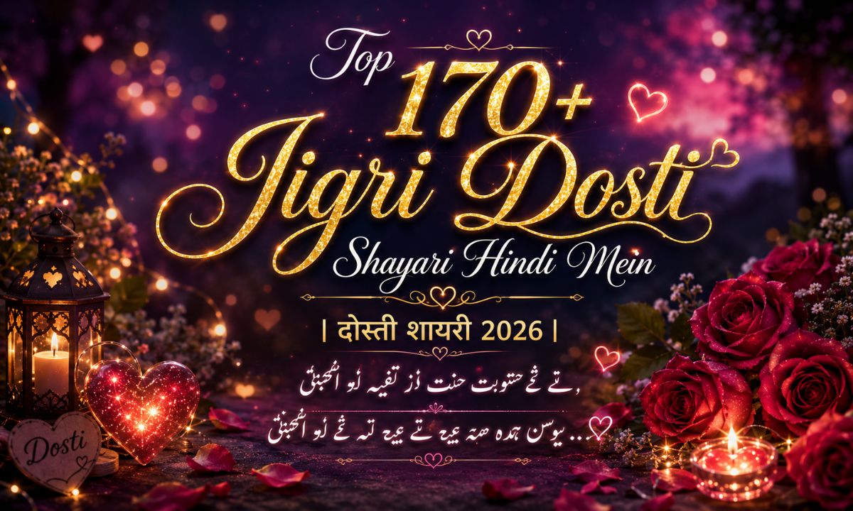 Top 170+ Jigri Dosti Shayari Hindi Mein दोस्ती शायरी 2026