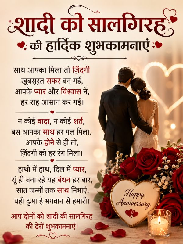 _Wedding Anniversary Shayari in Hindi