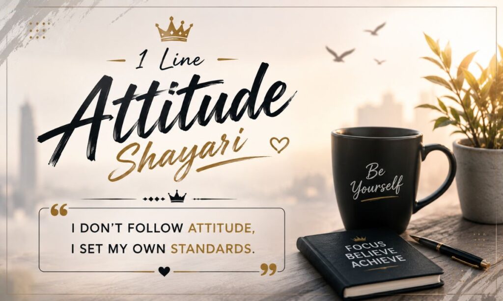 _1 Line Attitude Shayari in English