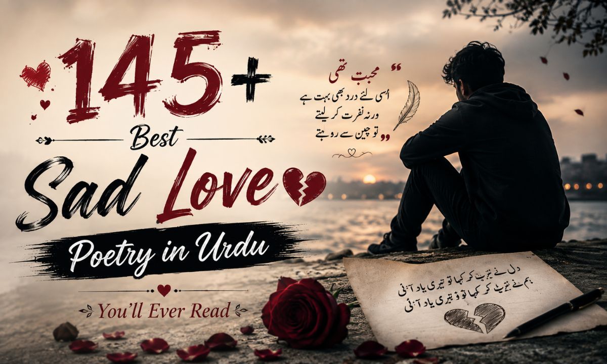 "145+ Best Sad Love Poetry in Urdu You'll Ever Read"