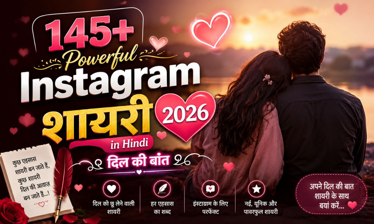 145+ Powerful Instagram Shayari in Hindi 2026 – दिल की बात