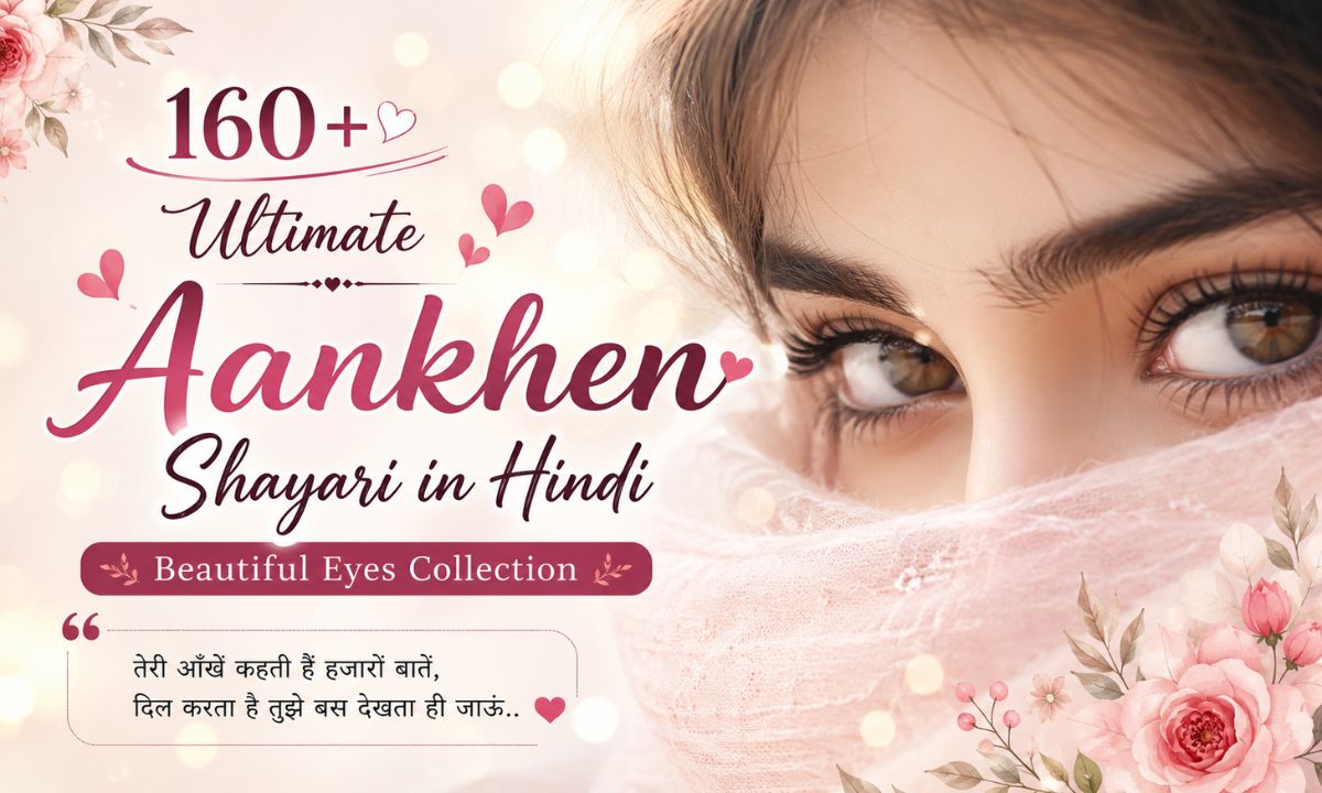 160+ Ultimate Aankhen Shayari in Hindi Beautiful Eyes Collection