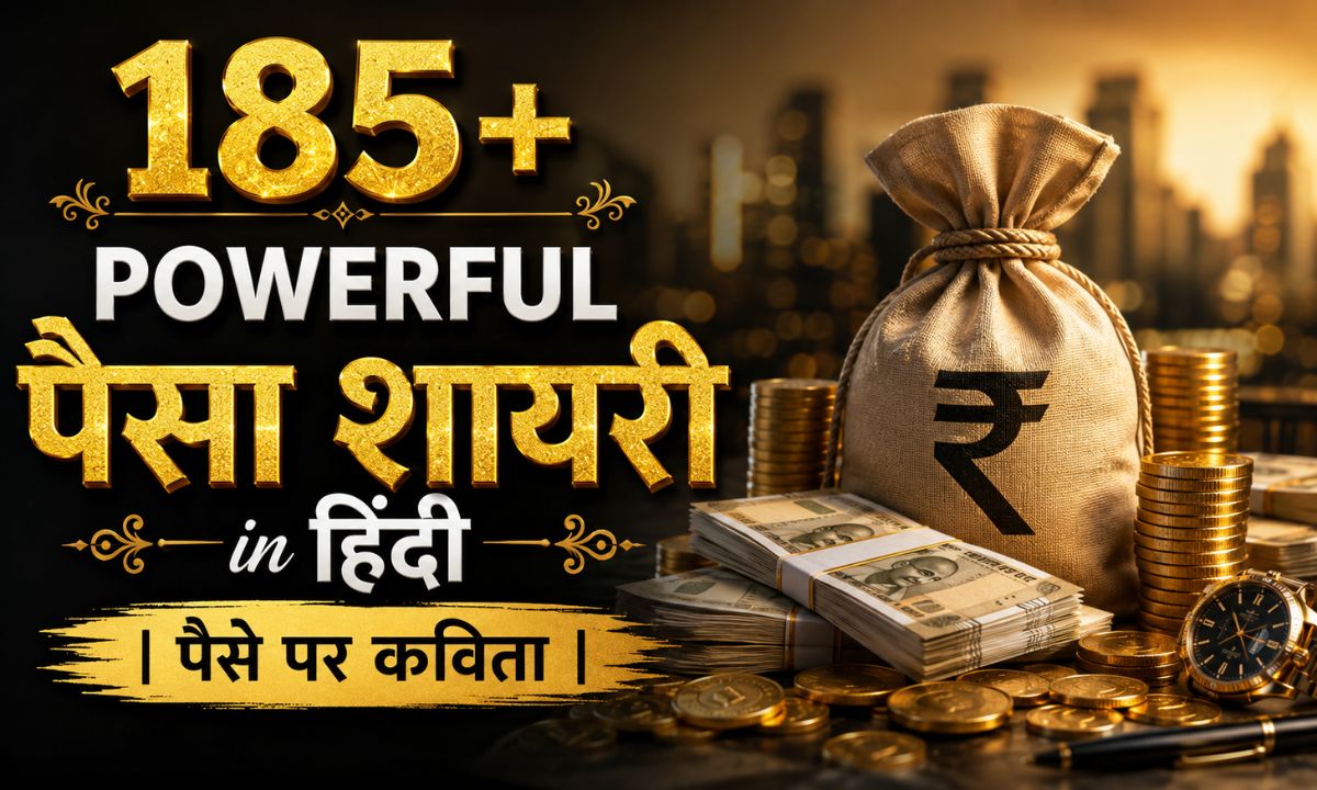 185+ Powerful Paisa Shayari in Hindi पैसे पर कविता