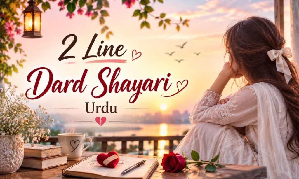 2 Line Dard Shayari Urdu