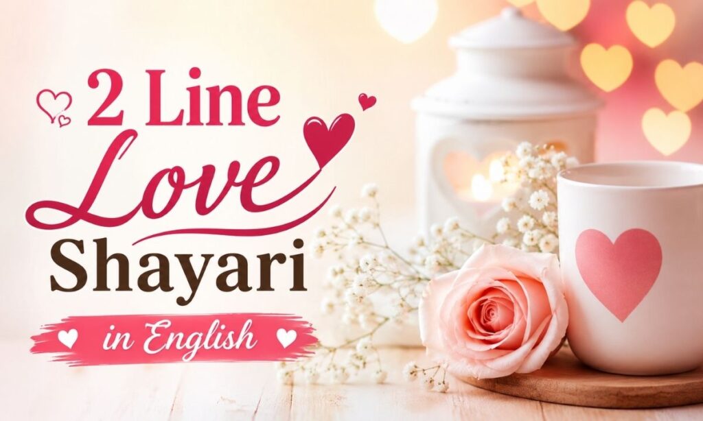 2 Line Love Shayari in English