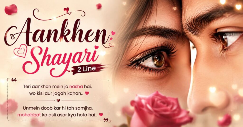 _Aankhen Shayari 2 Line