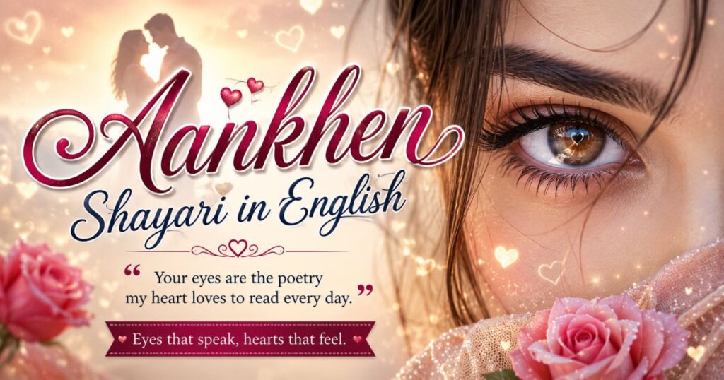 _Aankhen Shayari in English