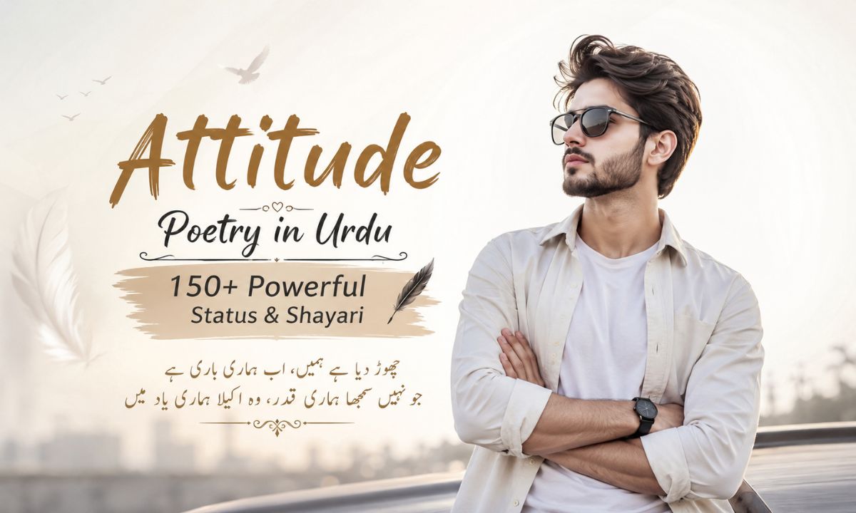 Attitude Poetry in Urdu 150+ Powerful Status & Shayari