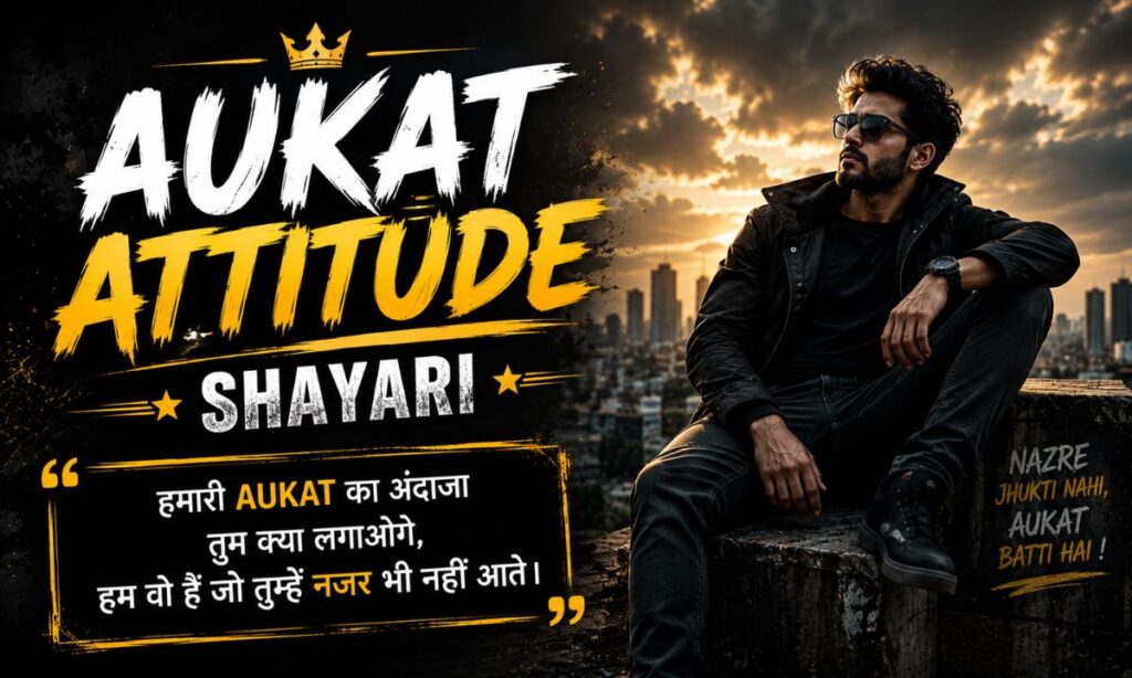 Aukat Attitude Shayari