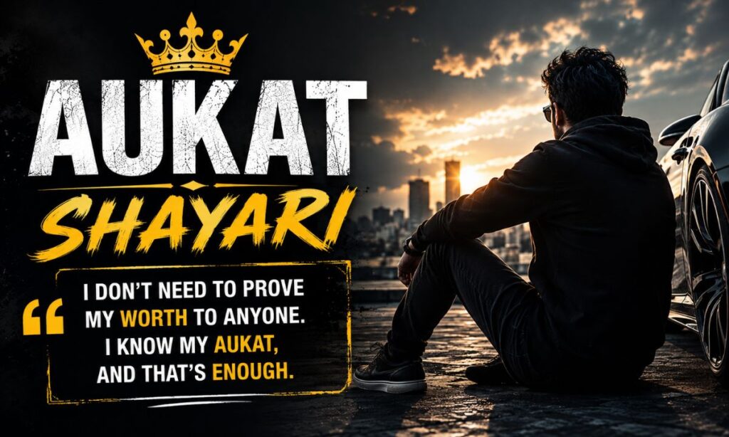 Aukat Shayari in English