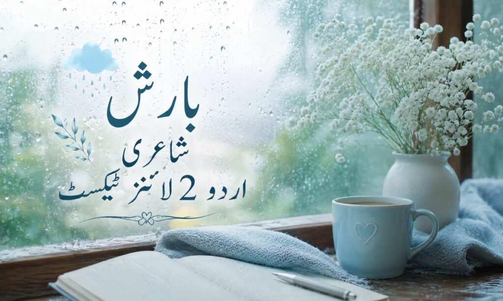 Barish poetry in Urdu 2 lines Text