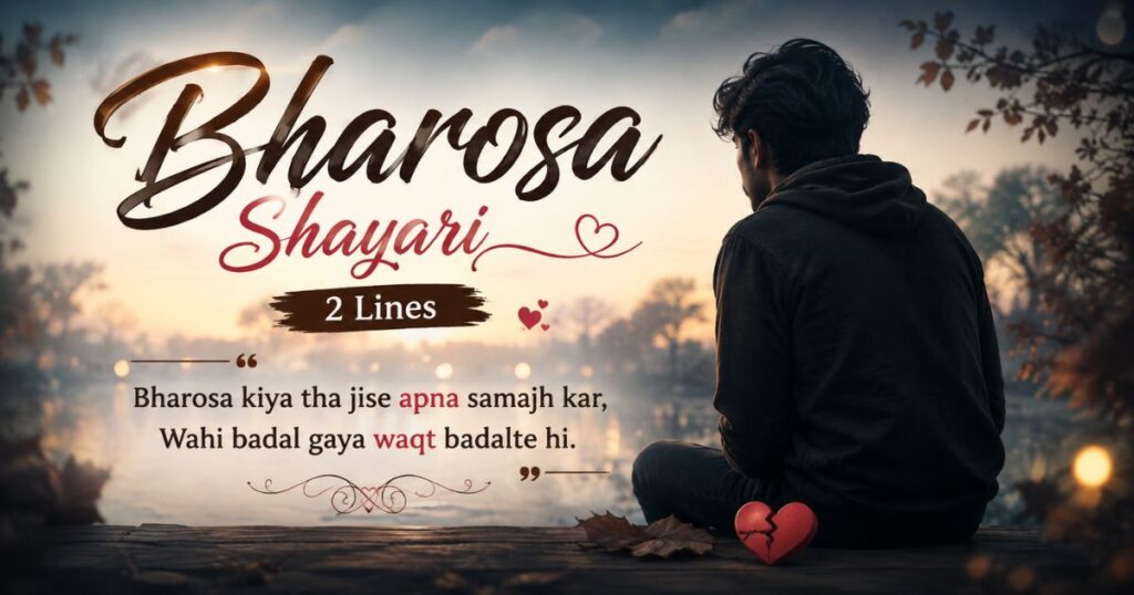 _Bharosa Shayari 2 Lines