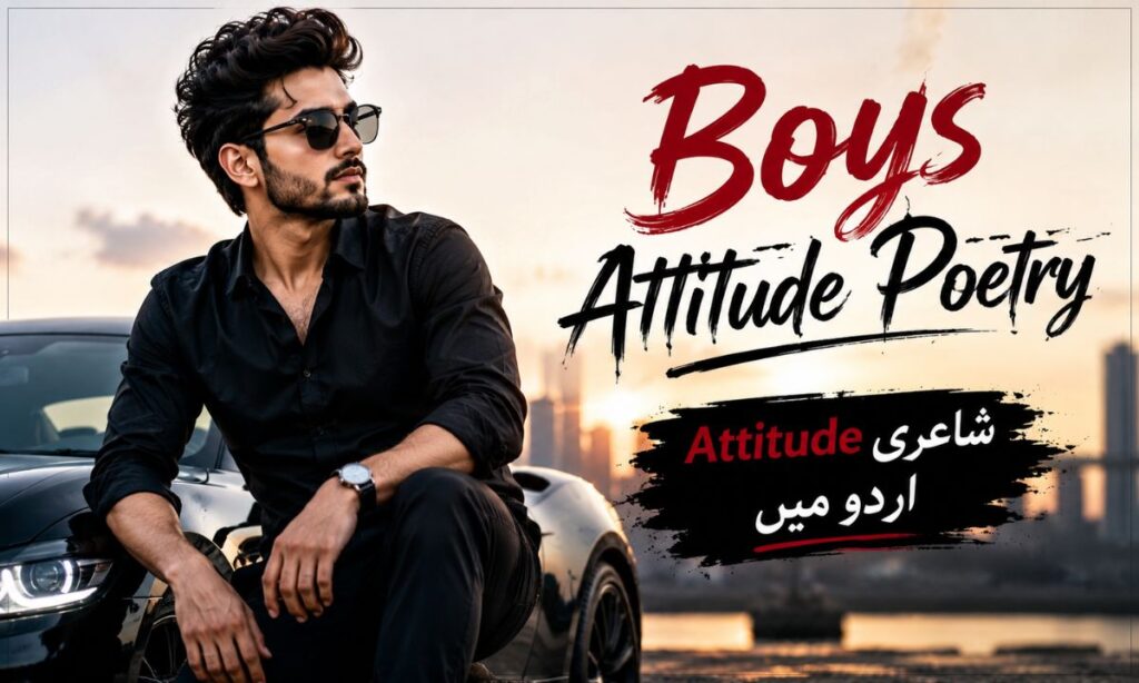 Boys attitude poetry – attitude shayari in Urdu.