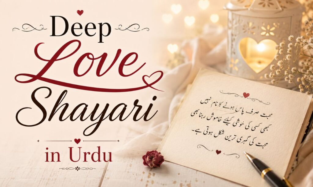Deep Love Shayari in Urdu