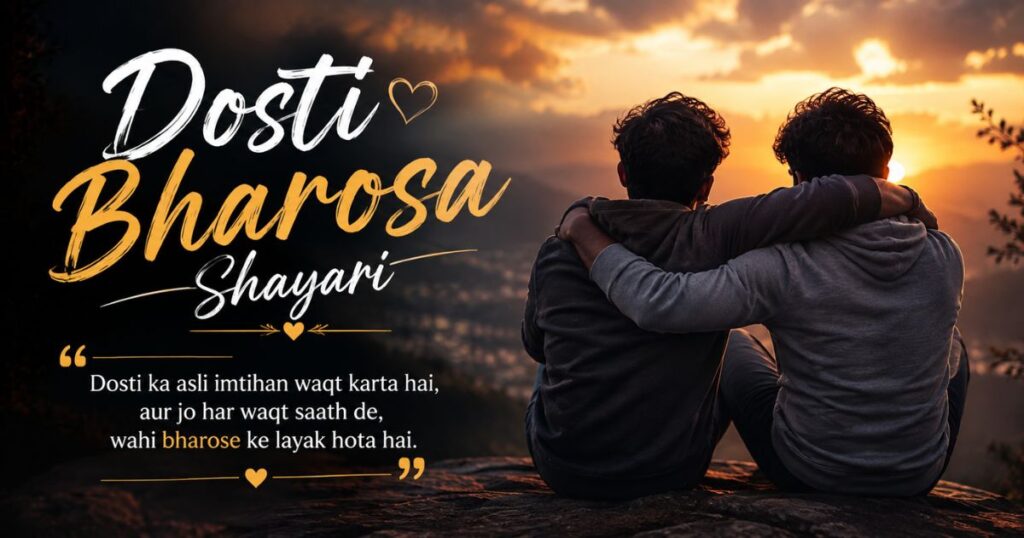 Dosti Bharosa Shayari