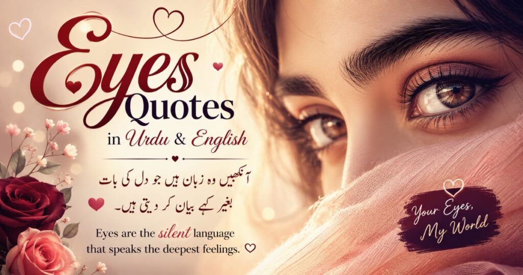 Eyes Quotes in urdu English