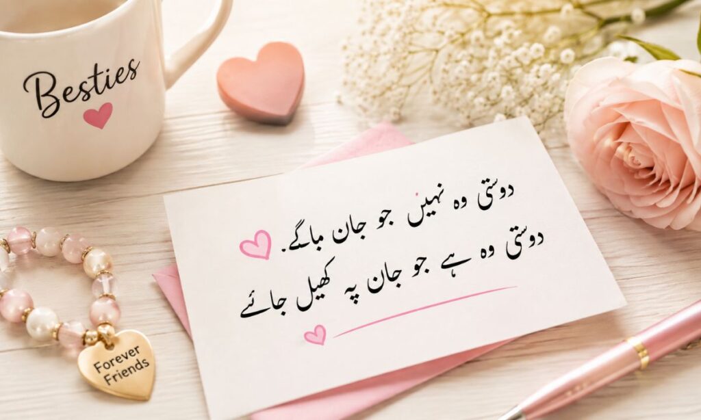 Friendship Poetry in Urdu two lines sms for girl