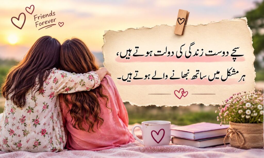 Friendship poetry in Urdu two lines SMS
