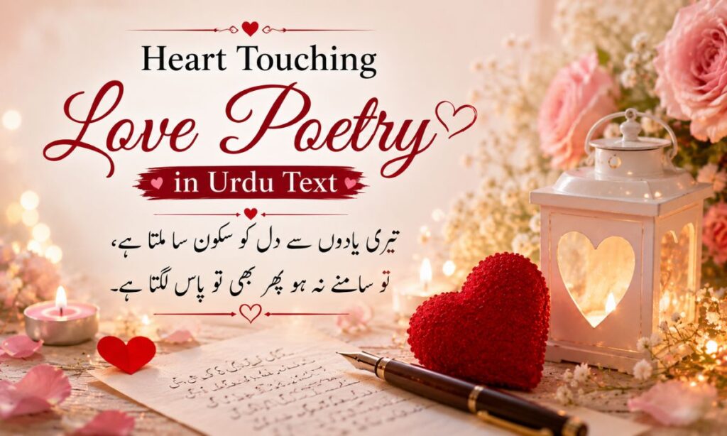 Heart Touching Love Poetry in Urdu Text