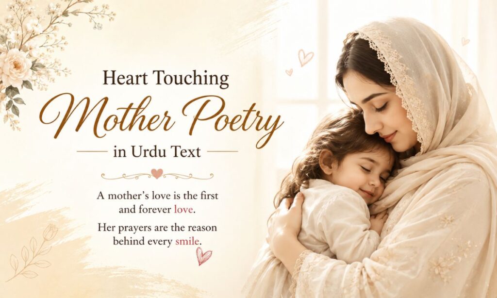 Heart touching mother poetry in urdu text