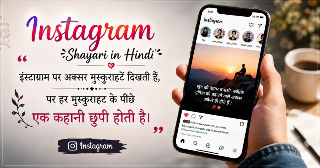 Instagram Shayari in Hindi