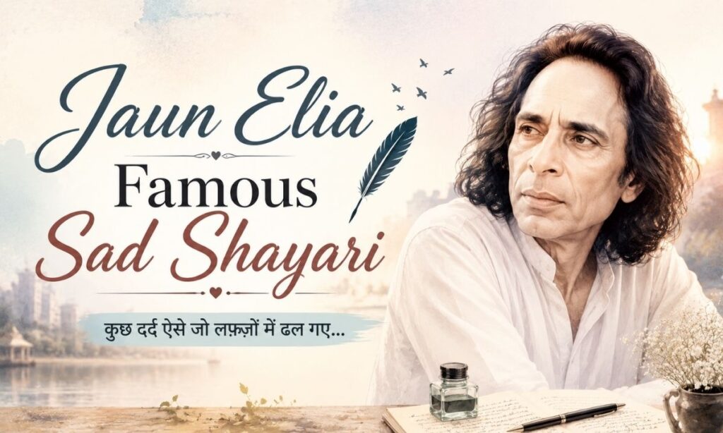 Jaun Elia Famous Sad Shayari