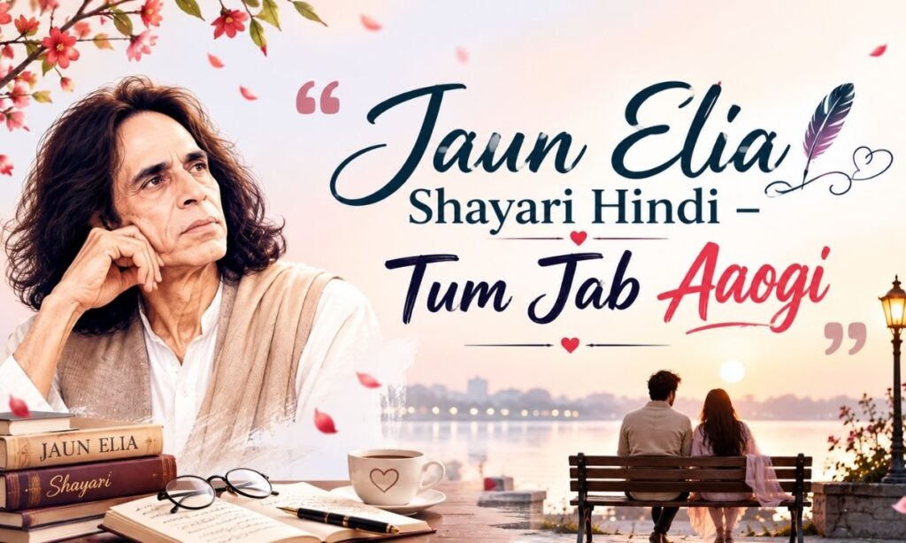 Jaun Elia Shayari Hindi – Tum Jab Aaogi